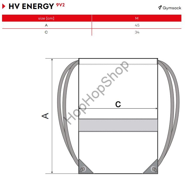 MALFINI/RIMECK ENERGY 9V2-98, batoh 34x45 cm, neon oranžová, reflexní pruh