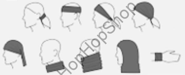 MALFINI TWISTER 328-00, víceúčelový tubulární šátek, bílý