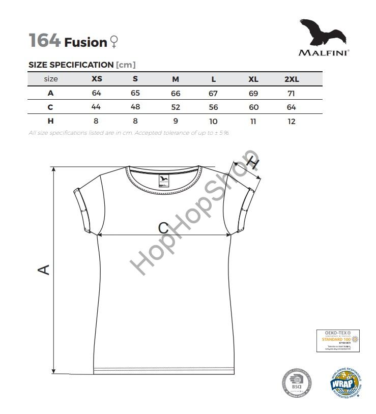 MALFINI FUSION 164-M6, triko, dámské, 65% PE/35% BA, zelený melír