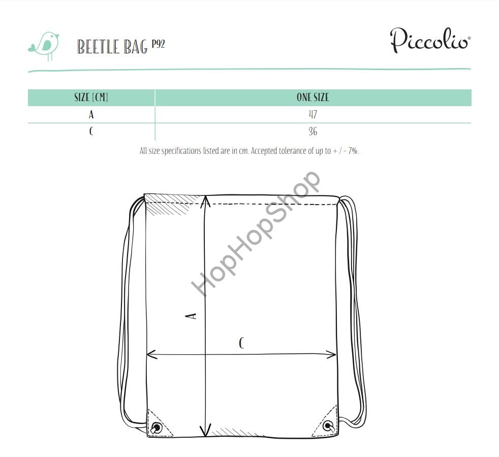 MALFINI/PICCOLIO BEETLE P92-07, batoh 47x36 cm, netkaná textilie, červená