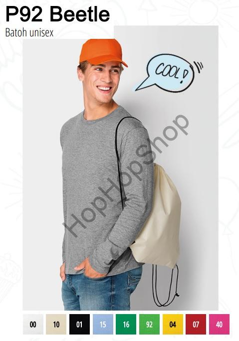 MALFINI/PICCOLIO BEETLE P92-92, batoh 47x36 cm, netkaná textilie, apple green/zelené jablko