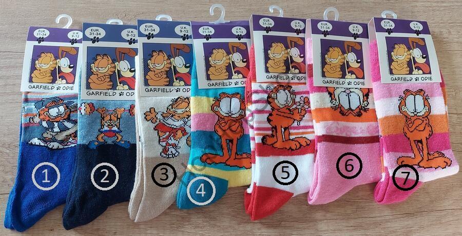 Ponožky, Garfield var. 3 - basketbal, 1 pár