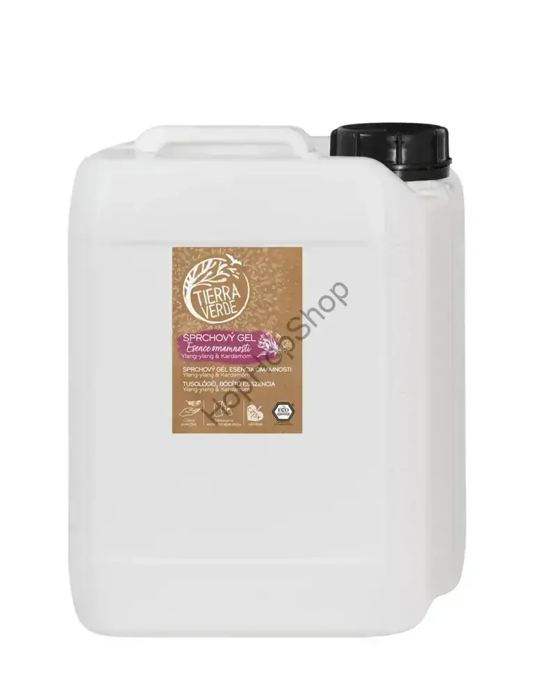 Tierra Verde Sprchový gel Esence omamnosti – Ylang-ylang & Kardamom, Certifikát Ecogarantie, 110ml