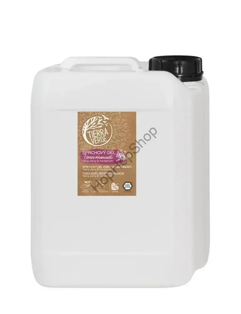 Tierra Verde Sprchový gel Esence omamnosti – Ylang-ylang & Kardamom, Certifikát Ecogarantie, 230ml