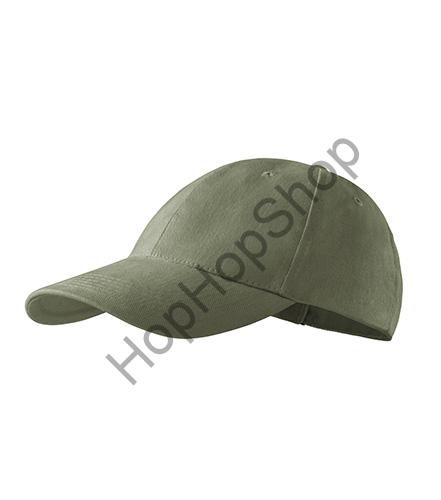 MALFINI 6P-09, kšiltovka, obvod 55-65 cm, khaki, přezka