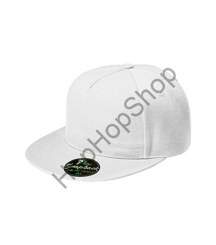 MALFINI 5P-00 Rap, kšiltovka, obvod 55-65 cm, bílá, retro plast. klip, rovný kšilt