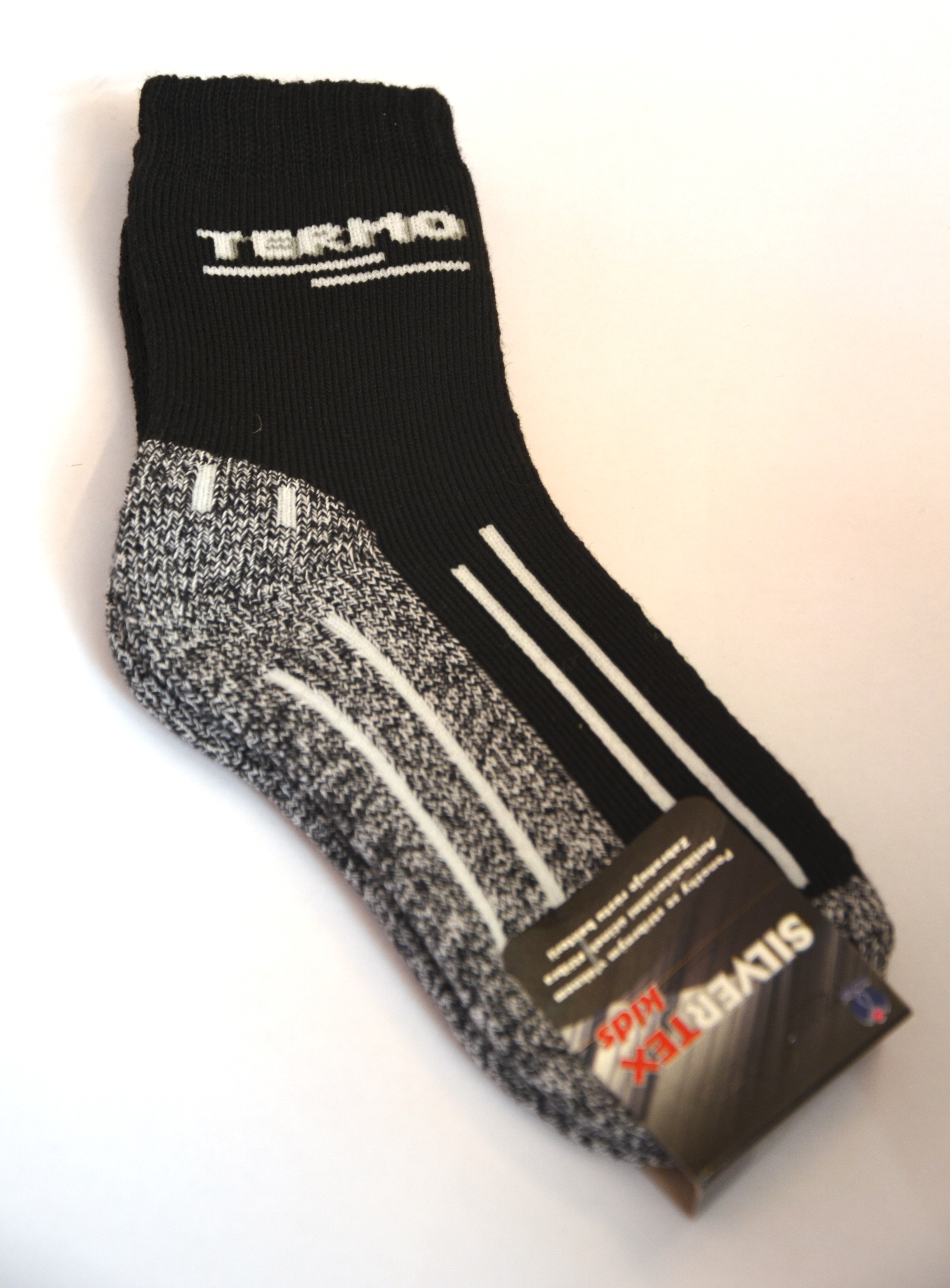 Novia Silvertex Thermo kids 78N ponožky bílý pruh