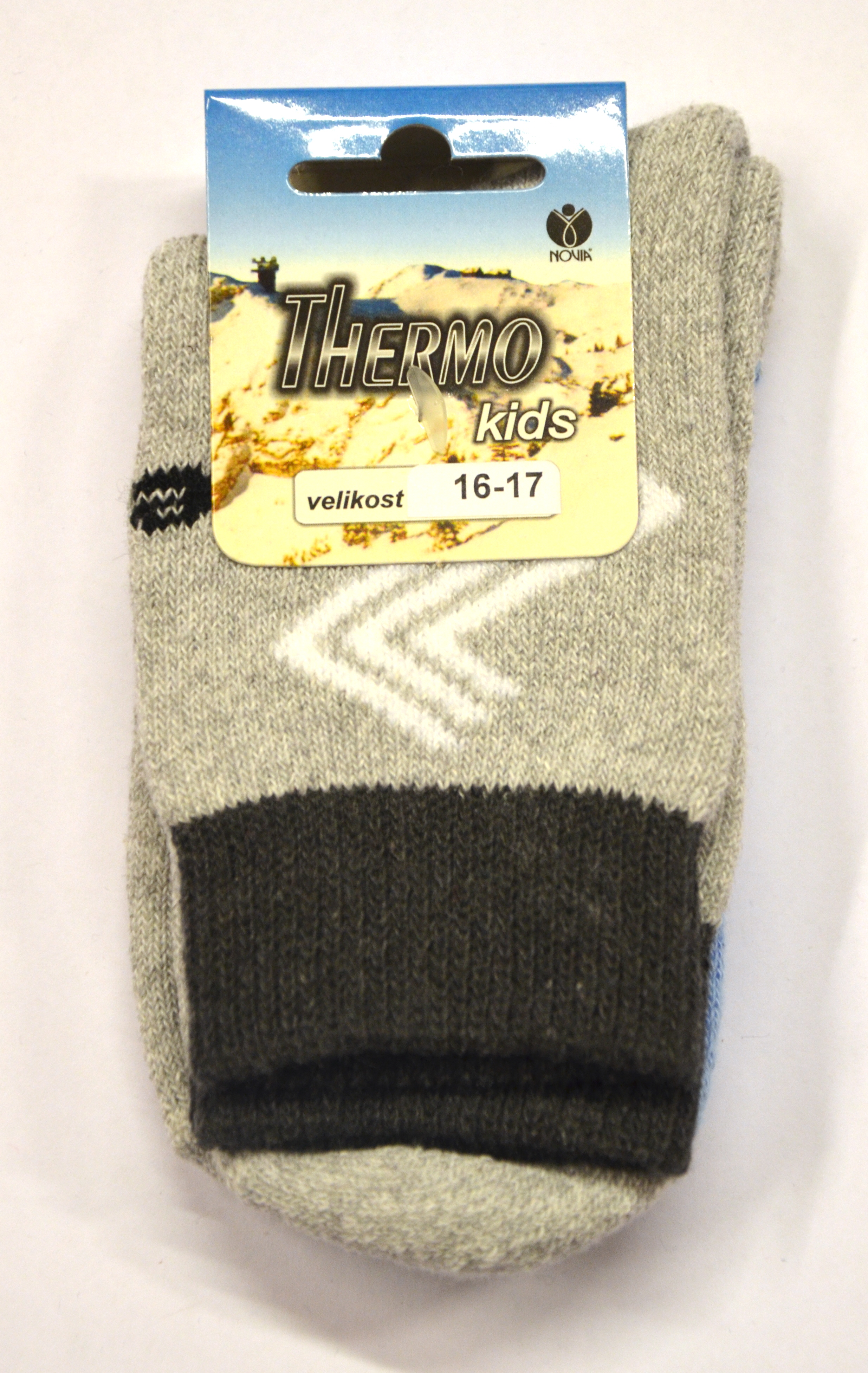 Novia Thermo kids 77S ponožky šedé