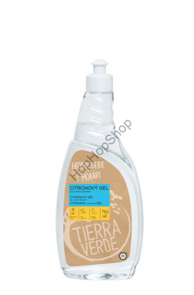 Tierra Verde Citronový gel na vodní kámen, 750ml, Certifikát Ecogarantie