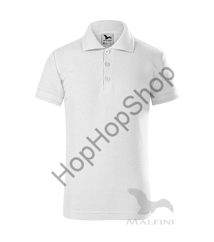 MALFINI PIQUE POLO 222-00, polokošile/polotriko dětské, bílé
