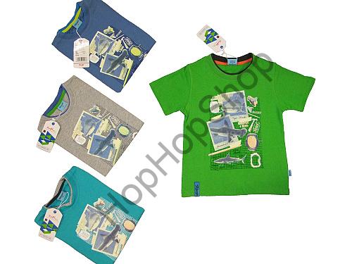 Triko, modré, kr. rukáv, 100% bavlna, kr. rukáv