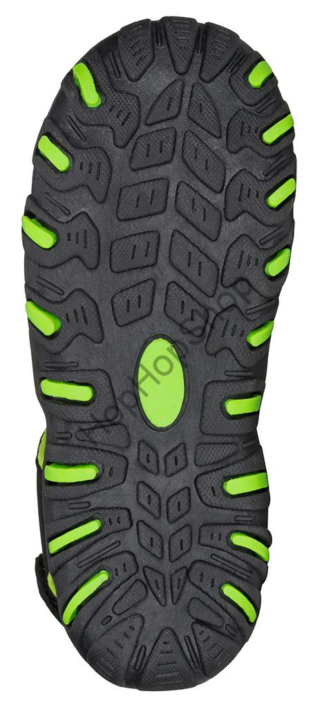 Loap DOPEY dětské sandály černá/zelená, plná špička