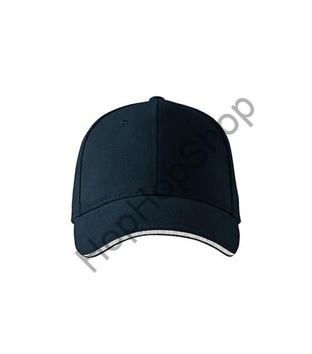 MALFINI 6P-02 Sandwich, kšiltovka, obvod 55-65 cm, námořní modrá, přezka