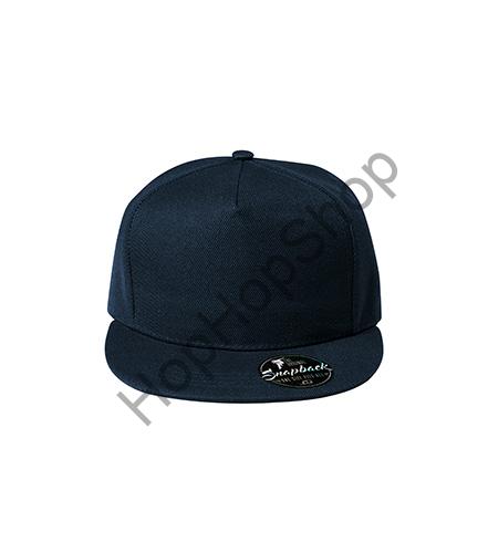 MALFINI 5P-02 Rap, kšiltovka, obvod 55-65 cm, námořní modrá, retro plast. klip, rovný kšilt