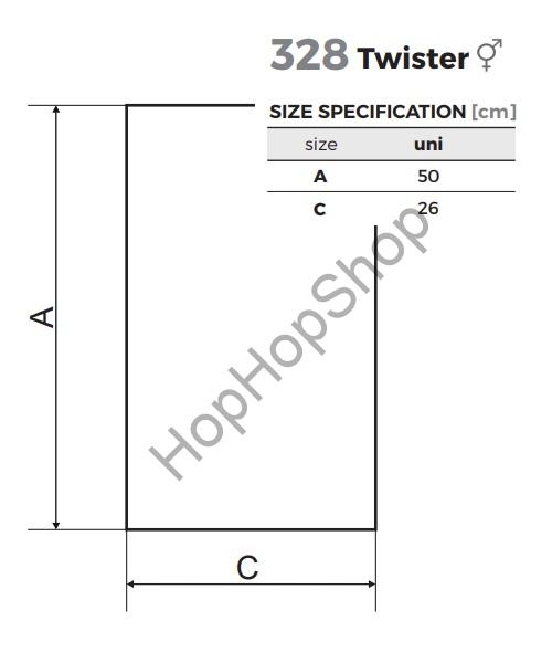 MALFINI TWISTER 328-01, víceúčelový tubulární šátek, černý