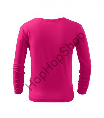 Malfiny FIT-T LS 121-63, triko, malinové, jednobarevné, dívčí, dl. rukáv, 100% bavlna