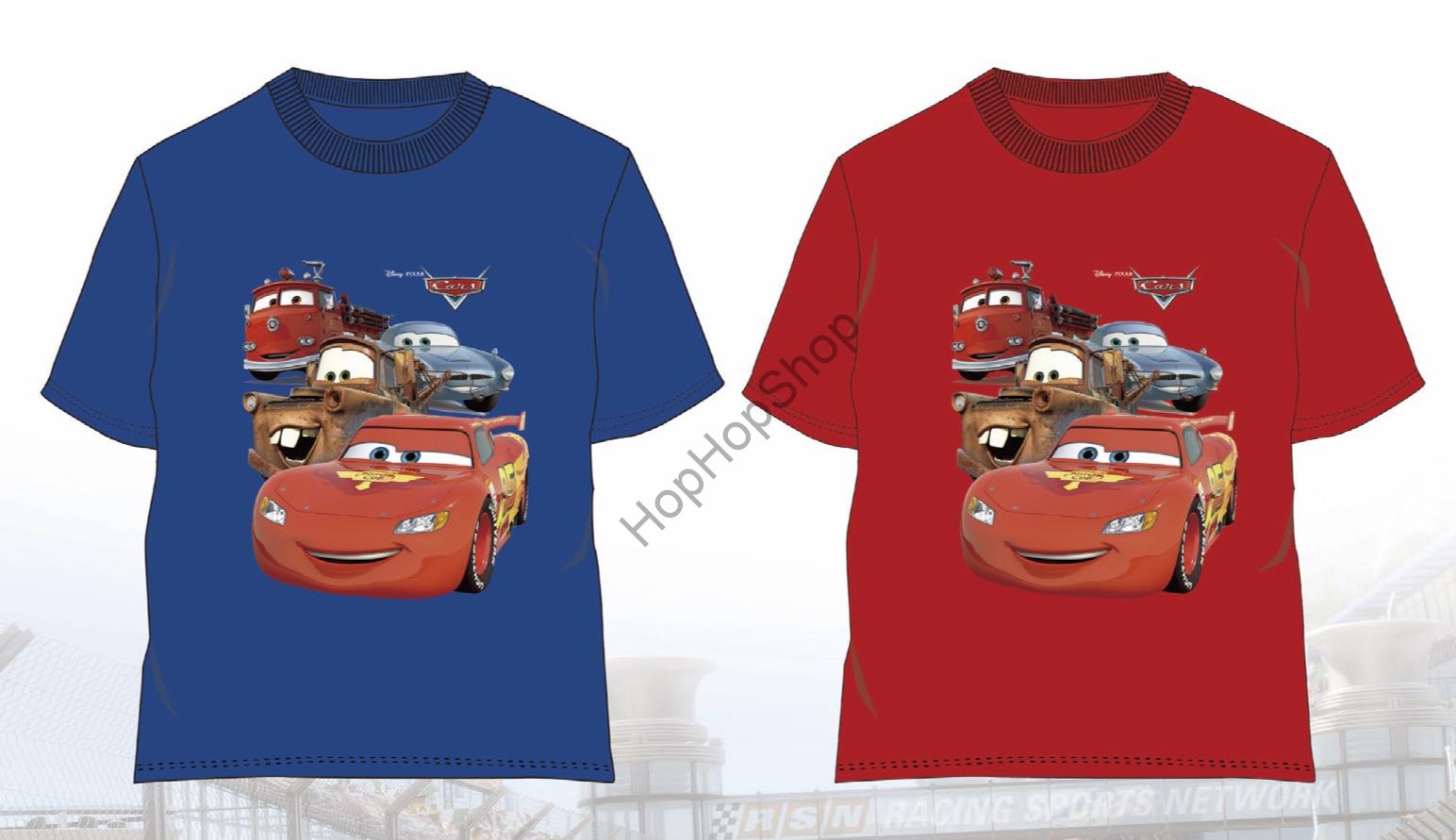 Triko SETINO Cars, 100% bavlna, červené