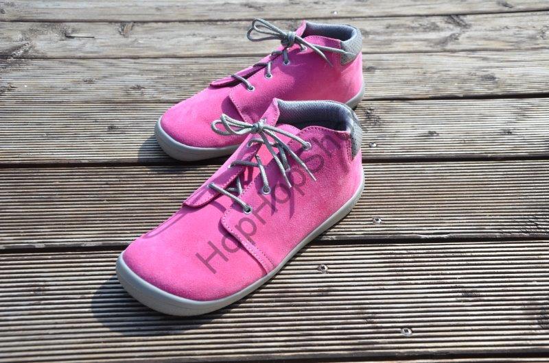 Beda barefoot BF 0001/M REBECCA celoroční, kožené, kotníkové, membrána, dívčí, tkaničky
