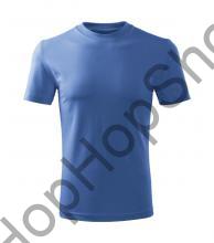 MALFINI BASIC 138-14lf, triko, dětské, 100% bavlna, azurově modrá