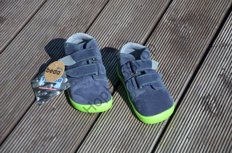 Beda barefoot BF 0001/W/M MARCUS celoroční, kožené, kotníkové, membrána, chlapecké, 2SZ