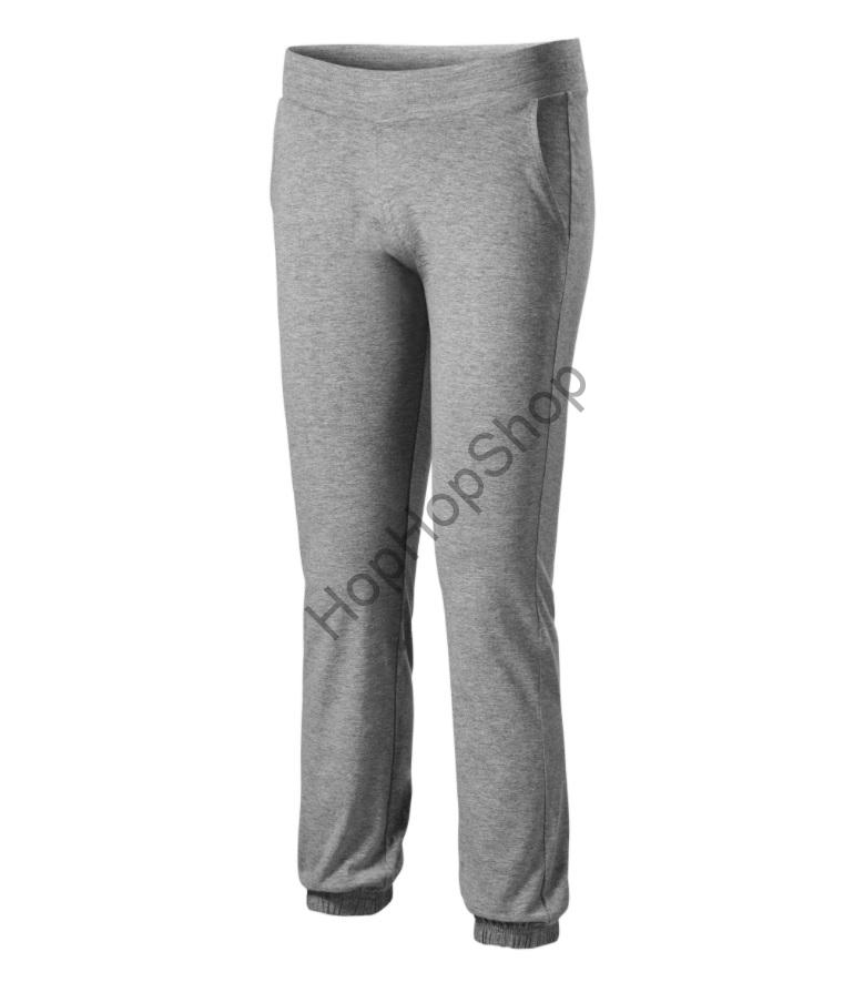 Malfini Leisure 603-12, dívčí tepláky, šedý melír, 95% bavlna