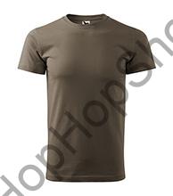 MALFINI BASIC 129-29, triko, pánské, bavlna, army
