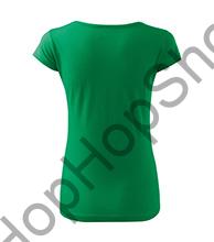 MALFINI PURE 122-16, triko, dámské, 100% bavlna, středně zelená