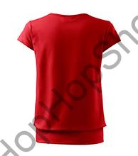 MALFINI CITY 120-07, triko, dámské/dívčí, 100% bavlna, červená