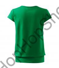 MALFINI CITY 120-16, triko, dámské/dívčí, 100% bavlna, středně zelená