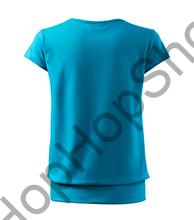 MALFINI CITY 120-44, triko, dámské/dívčí, 100% bavlna, tyrkysová