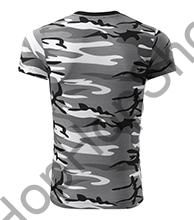 MALFINI CAMOUFLAGE 144-32, triko, unisex, 100% bavlna, camouflage / maskáč, grey/šedá