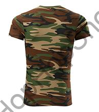 MALFINI CAMOUFLAGE 144-33, triko, unisex, 100% bavlna, camouflage / maskáč, brown / hnědá