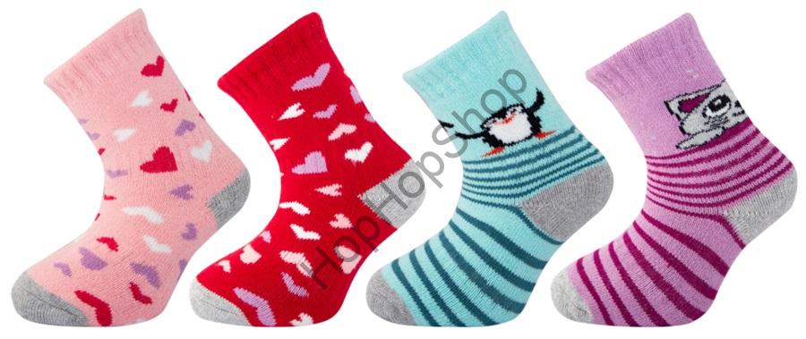 Novia Silvertex Thermo kids 1527 dívčí ponožky - Výhodný set 5 párů 