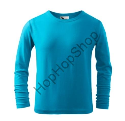 Malfiny FIT-T LS 121-44, triko, tyrkysová, jednobarevné, dl. rukáv, 100% bavlna