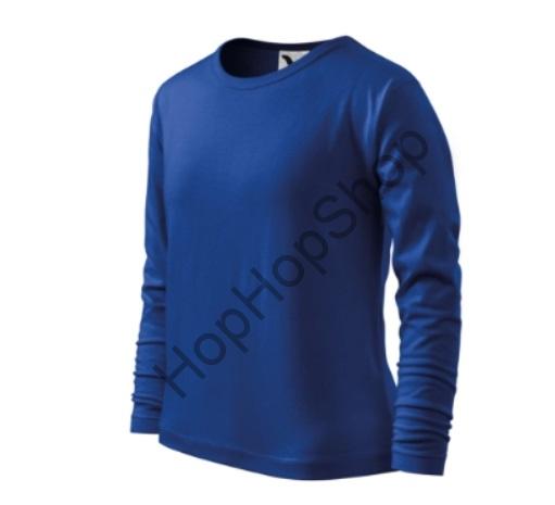 Malfiny FIT-T LS 121-05, triko, královská modrá, jednobarevné, dl. rukáv, 100% bavlna