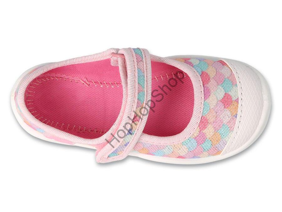 Befado Maxi 209P037, dívčí, balerinky, barevné šupinky