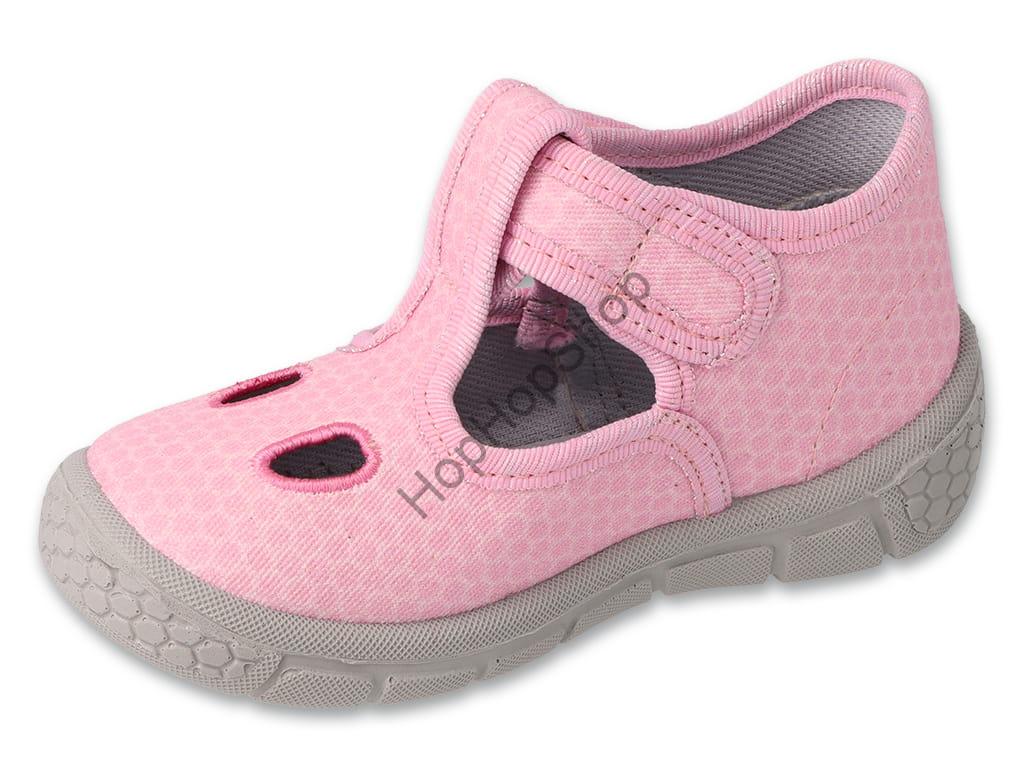Befado Honey 630P004, dívčí, bačkůrky, Soft-B, SVĚTLE RŮŽOVÉ