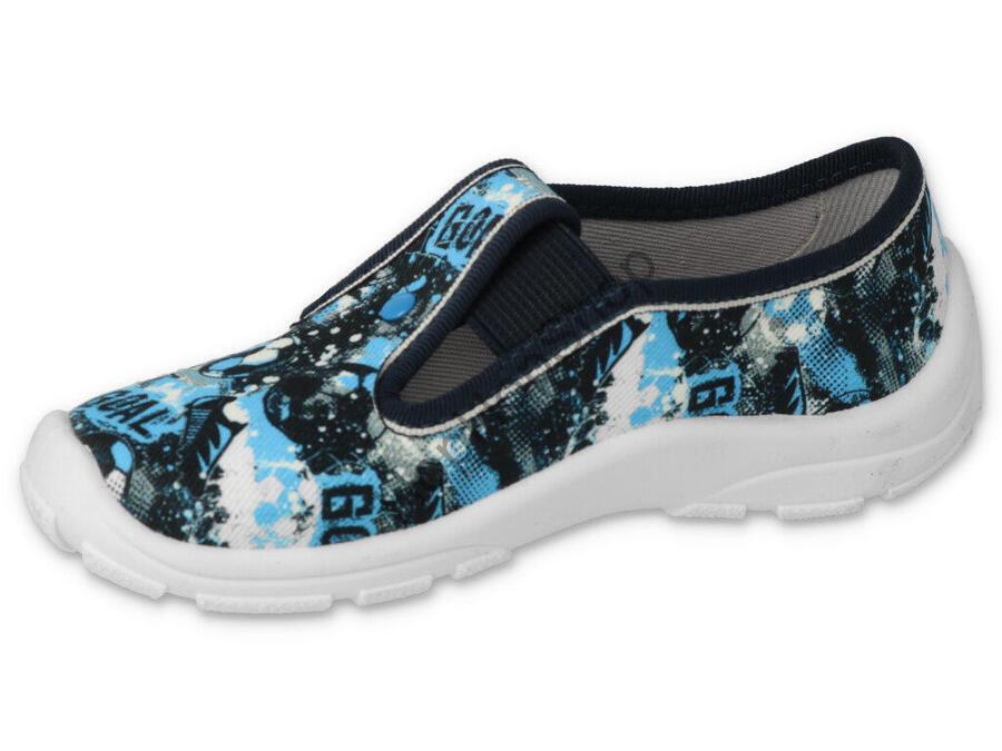 Befado Danny 975X174, chlapecké, bačkory, šedá/modrá, GOAL