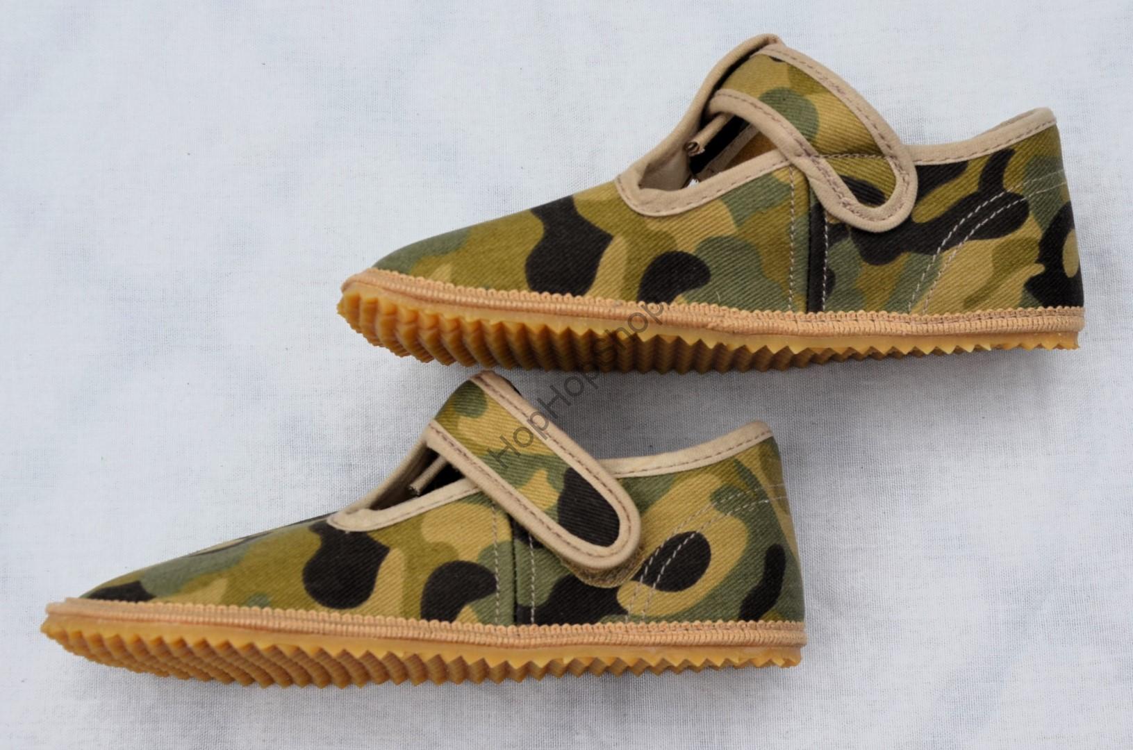 Beda barefoot 060010/W bačkorky, chlapecké, ARMY