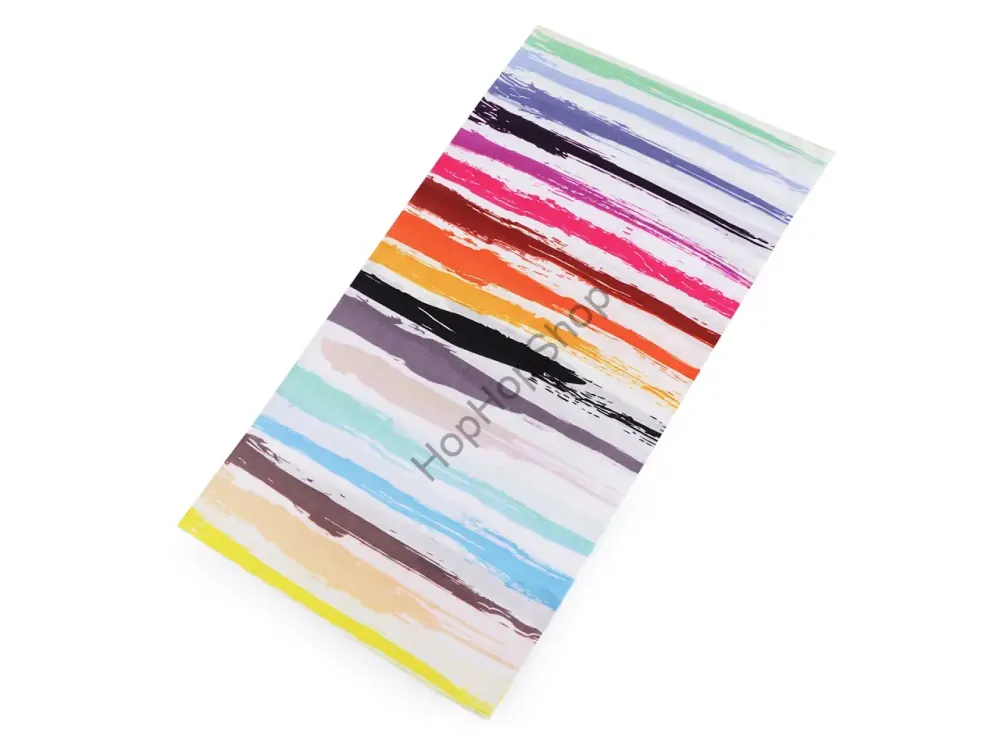 Multifunkční šátek pružný, bezešvý barevný, multikolor, duha