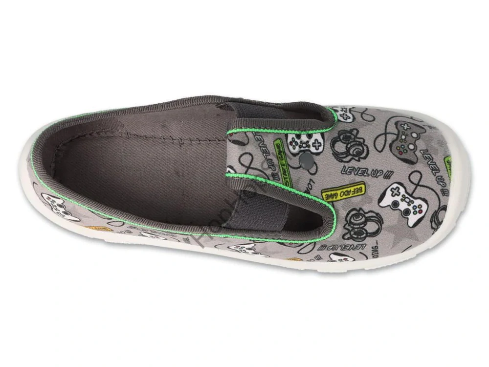 Befado Danny 975X188, chlapecké, bačkory, šedé, Soft-B, GAME