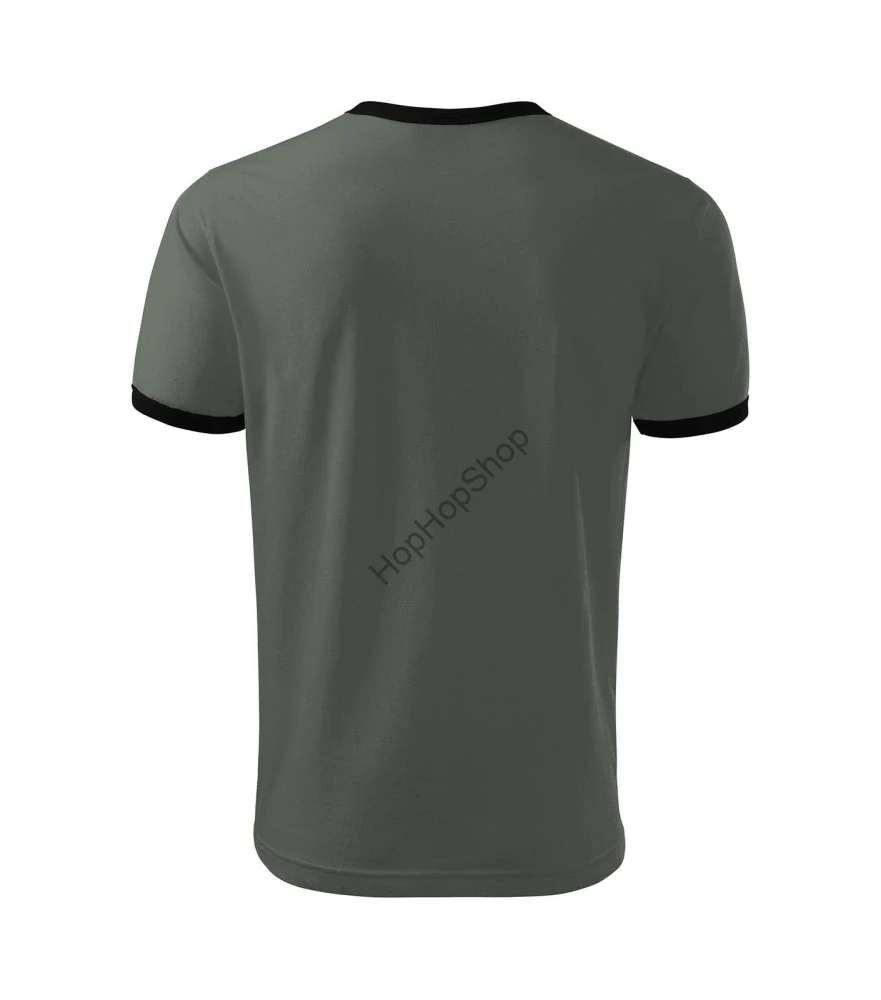 MALFINI INFINITY 131-67, bavlněné triko, unisex, TMAVÁ BŘIDLICE, černý lem