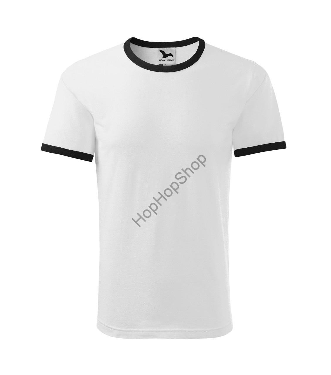 ADLER/MALFINI INFINITY 148-00, triko, dětské, bílé, černý lem