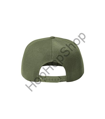 MALFINI 5P-09 Rap, kšiltovka, obvod 55-65 cm, khaki, retro plast. klip, rovný kšilt