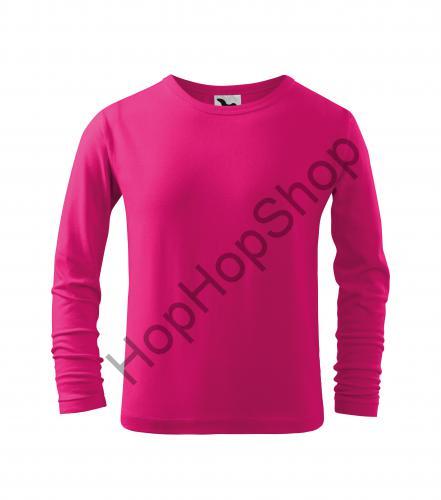 Malfiny FIT-T LS 121-63, triko, malinové, jednobarevné, dívčí, dl. rukáv, 100% bavlna