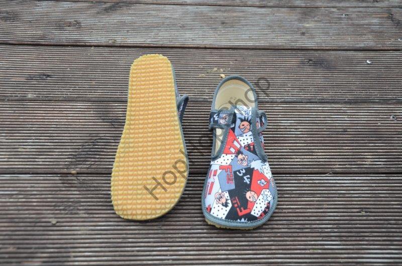 Beda barefoot 060010/W bačkorky, chlapecké, komix