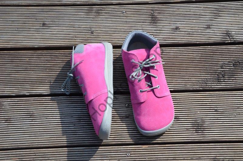 Beda barefoot BF 0001/M REBECCA celoroční, kožené, kotníkové, membrána, dívčí, tkaničky