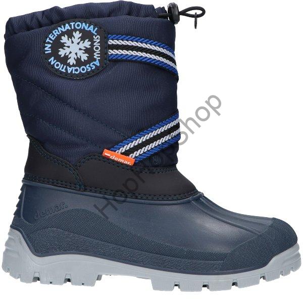 Demar Snow Lake B sněhule s pravou ovčí vlnou, námořní modrá
