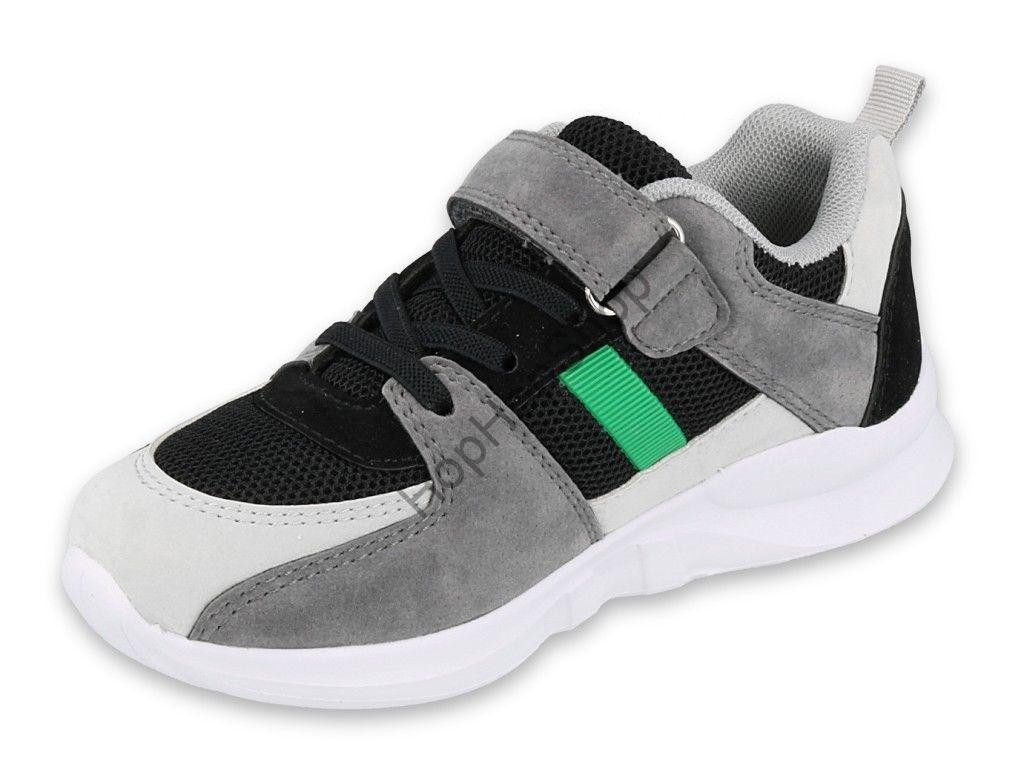 Befado Sport Stripe 516Q075, tenisky, šedá/černá//zelená