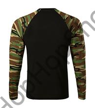MALFINI CAMOUFLAGE 166LS-33, triko, pánské, dl. rukáv, camouflage / maskáč, BROWN / HNĚDÝ